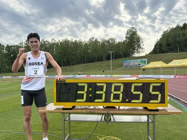 “3분38초55 신기록”…이재웅, 1,500m 32년 만에 경신→호크렌 대회 우승