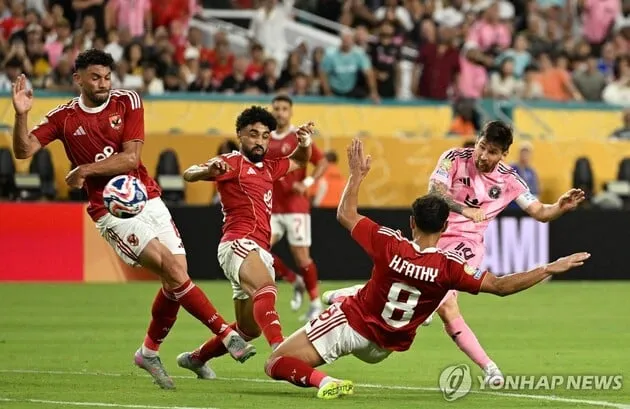 “메시 골대 강타”…인터마이애미, 알아흘리전 0-0→클럽 월드컵 무승부 출발