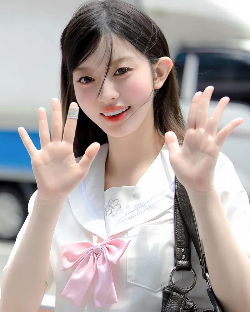 “초여름 빛에 물든 순간”…아일릿 민주, 설렘 가득→교복 셀카 미소 / 걸그룹 아일릿 민주 인스타그램