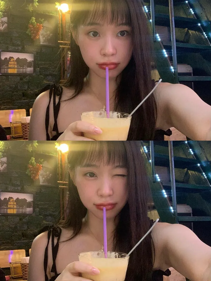 “달콤한 여름밤의 한 컷”…가현, 수줍은 미소로→청량 감성 폭발 / 걸그룹 드림캐쳐 가현 인스타그램