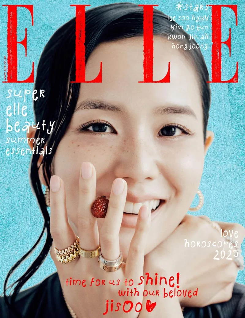 “뜨겁게 사랑하는 나 자신”…블랙핑크 지수, ‘엘르’ 커버 속 여름 고백→완전체 기대감 / 엘르코리아