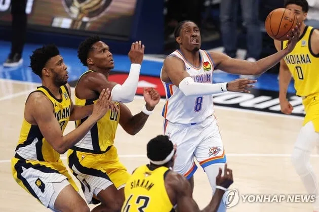 “40점 폭발”…윌리엄스, 인디애나전 맹위→OKC 우승까지 1승