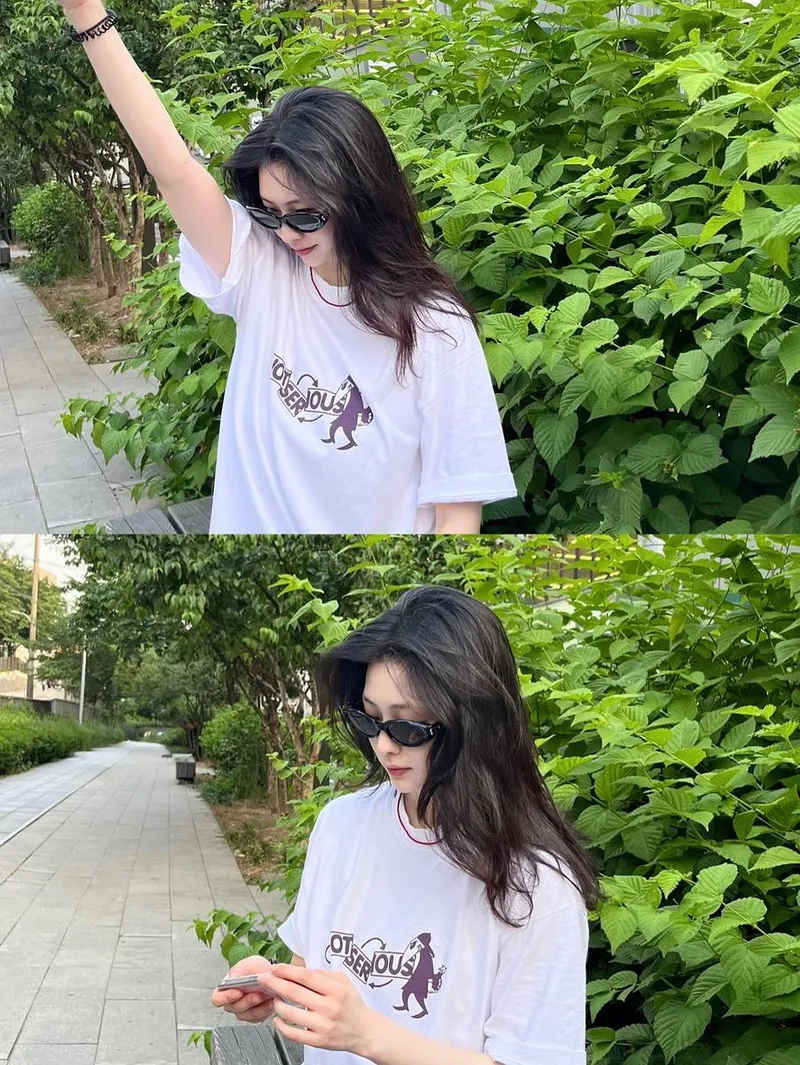 “여름 바람 머금은 산책길”…한유은, 야외의 자유로움→청량한 변신 / 배우 한유은 인스타그램