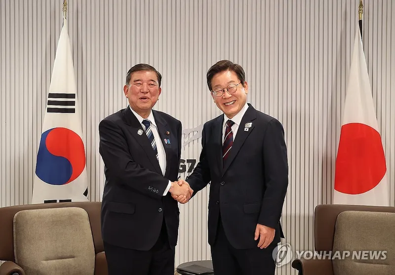 이재명, 이시바와 14일 만에 역사적 회담