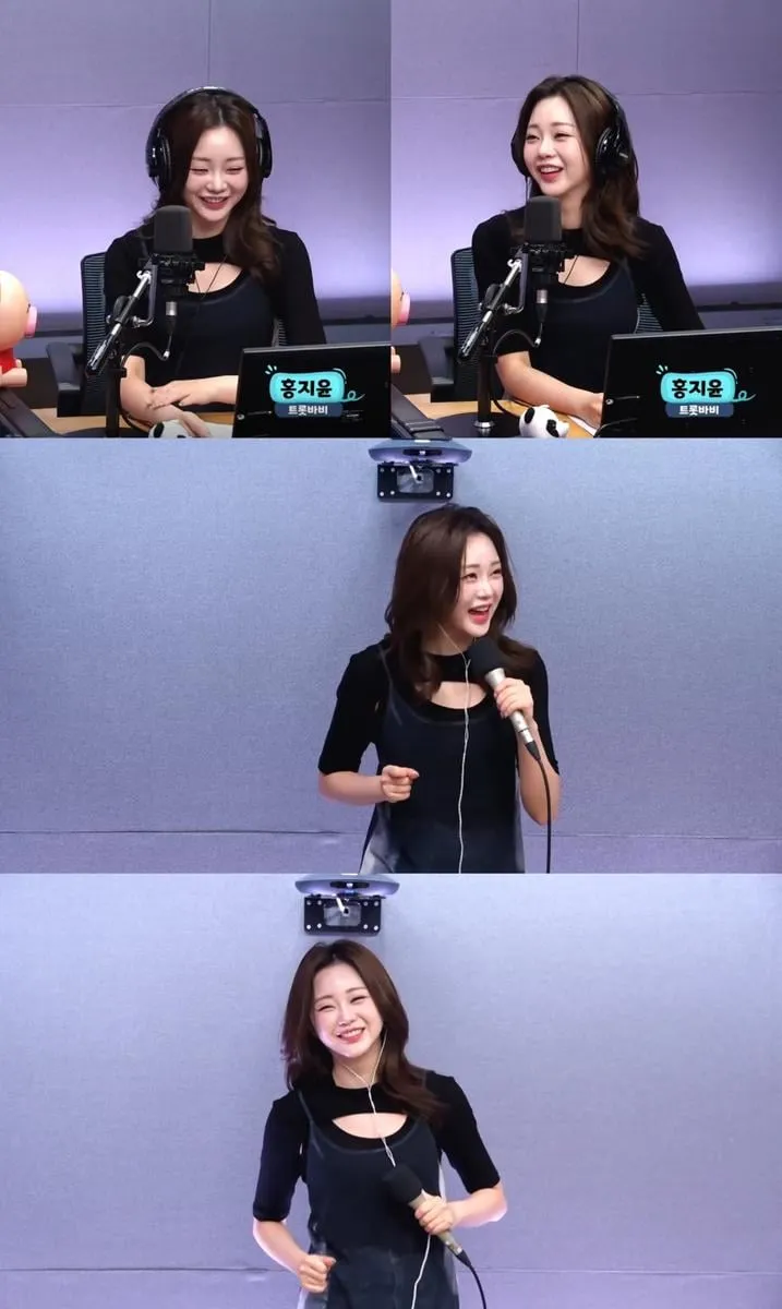 “시원한 무대와 진심의 토크”…홍지윤, ‘유민상의 배고픈 라디오’ 감동→청취자 마음도 달궜다 / SBS러브FM