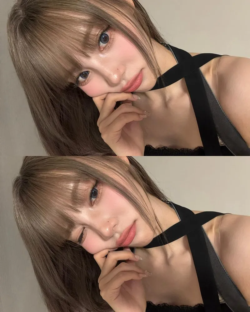 “갈색 앞머리 내린 순간”…진솔, 여름 저녁→분위기 폭발 셀카 / 걸그룹 아르테미스 진솔 인스타그램