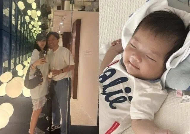 “사랑 담긴 첫 100일”…손담비·이규혁 딸 해이, 붕어빵 미소→집안에 퍼진 행복