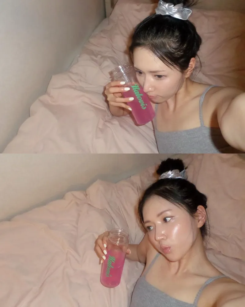 “피부에 진심 담아”…박지우, 초여름 밤 고요 속→건강미 물든 셀프 타임 / 걸그룹 러블리즈 진 박지우 인스타그램