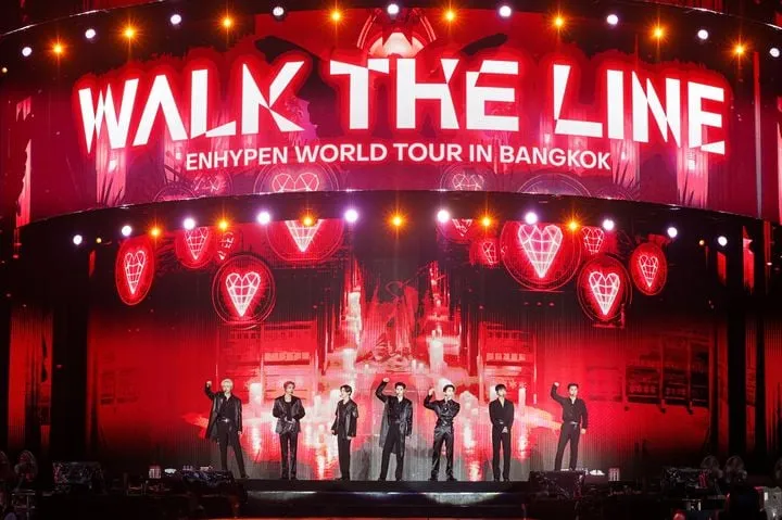 “3만 팬 심장 뛰게 했다”…엔하이픈, ‘워크 더 라인’ 방콕 스타디움→현지 열기 집대성