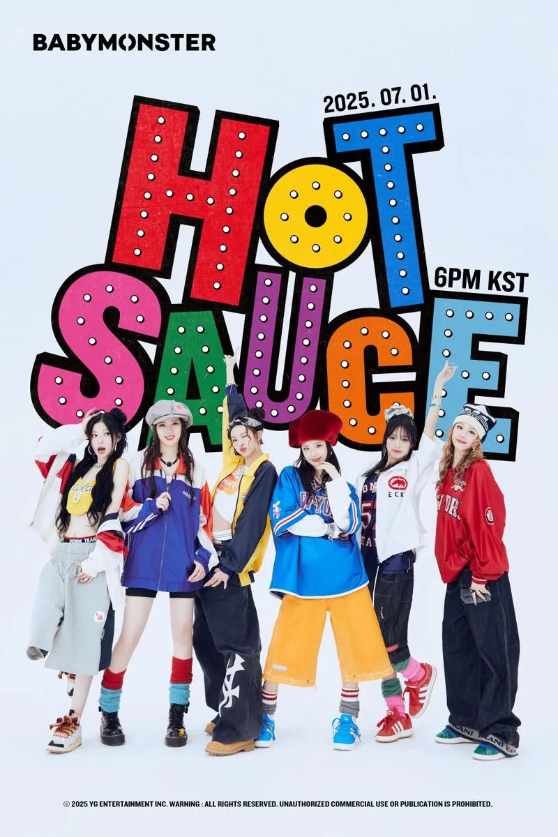 “여름을 달군다”…베이비몬스터, ‘HOT SAUCE’ 선공개→레트로 힙합 변신 / YG엔터테인먼트