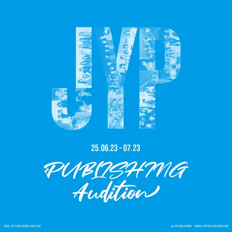 “JYP엔터테인먼트, 미래의 히트메이커 발굴”…‘JYP 퍼블리싱 작곡가 오디션’ 개최→K팝 제작 새 물결 예고 / JYP엔터테인먼트