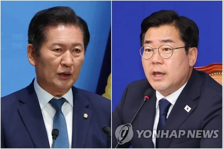 정청래·박찬대, 친명 원팀 깃발 높이 들다