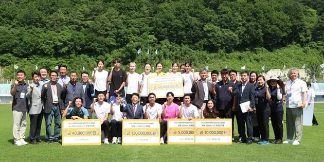 “포상금 3억3천400만원”…대한육상연맹, 아시아선수권 메달리스트→신기록 주역 격려 / 연합뉴스