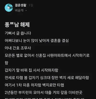 의견이 분분한 블라인드 이혼남 사건