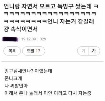 언니랑 자다가 똥방구 뀐 동생.jpg