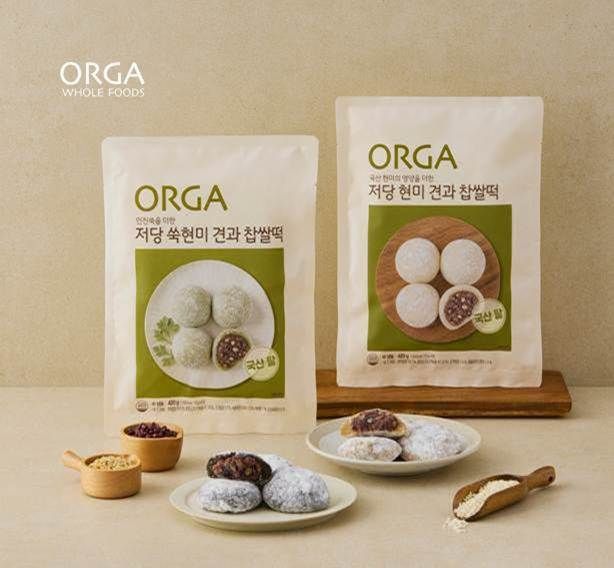 건강한 원재료와 당 부담까지 고려한 올가홀푸드 프리미엄 건강 간식 ‘저당 현미 견과 찹쌀떡’ 2종