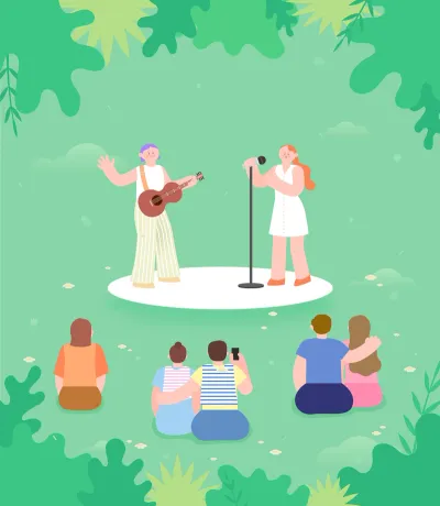 푸른 숲속 공연 '아카펠라 잔치', 이곳으로 안내합니다